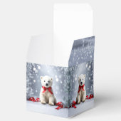 Polar Bear Christmas Holiday Favor Box Geschenkschachtel (Geöffnet)