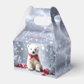 Polar Bear Christmas Holiday Gift Box Geschenkschachtel (Rückseite)
