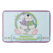 Polar Bear Christmas Kitchen Rug Mat Wohngestaltun Badematte (Vorderseite)