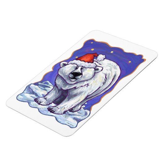 Polar Bear Christmas Magnet (Linke Seite)