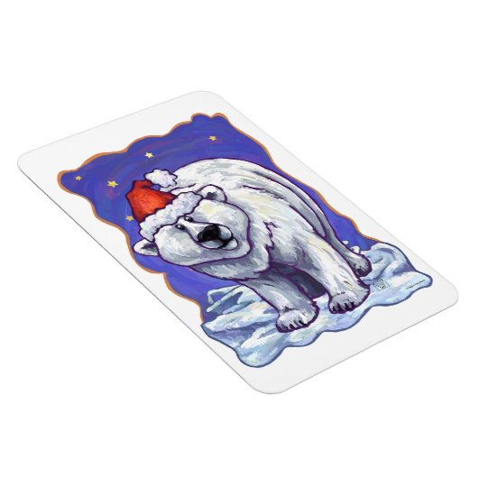 Polar Bear Christmas Magnet (Rechte Seite)