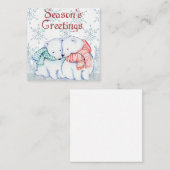 Polar Bear Christmas Mitteilungskarte (Vorne/Hinten)