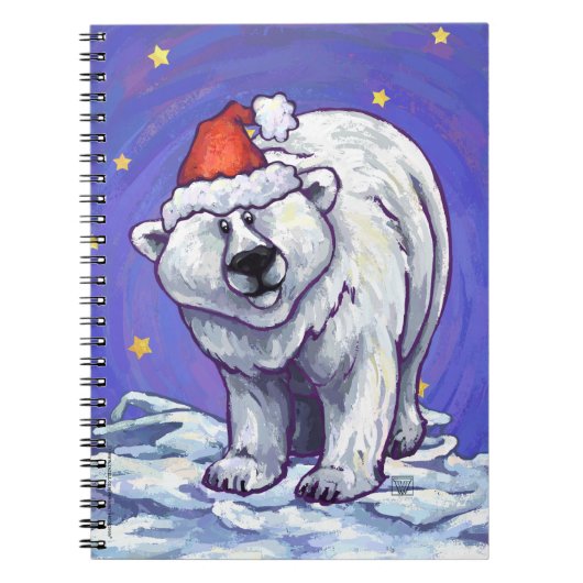 Polar Bear Christmas Notizblock (Vorderseite)