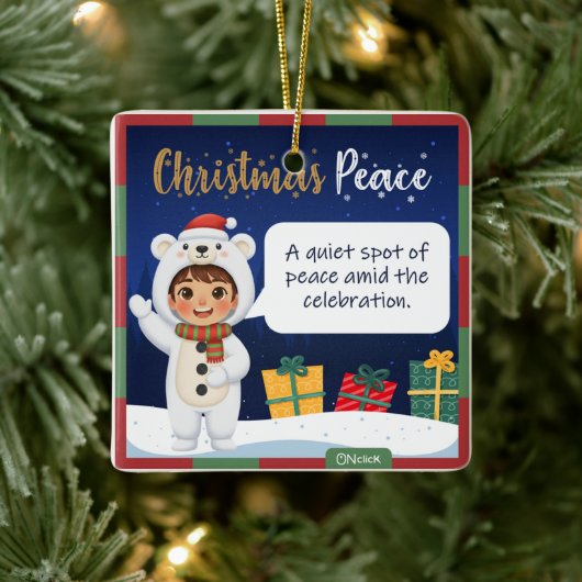 Polar Bear Christmas Ornament (Baum)