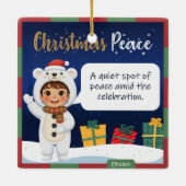 Polar Bear Christmas Ornament (Rückseite)