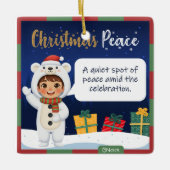 Polar Bear Christmas Ornament (Vorderseite)