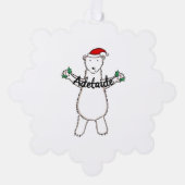 Polar Bear Christmas Ornament Karte (Vorderseite)