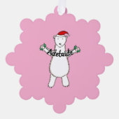 Polar Bear Christmas Ornament Karte (Vorderseite)