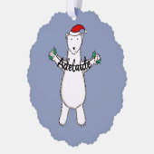 Polar Bear Christmas Ornament Karte (Links)