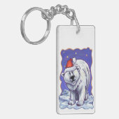Polar Bear Christmas Schlüsselanhänger (Vorderseite links)