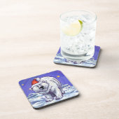 Polar Bear Christmas Untersetzer (Rechte Seite)