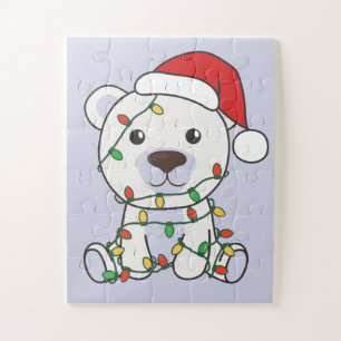 Polar Bear Christmas Winter Animals Polar Bears Ji Puzzle