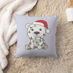 Polar Bear Christmas Winter Animals Polar Bears Th Kissen