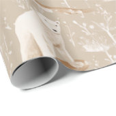 Polar Bear Christmas Winter Geschenkpapier (Rolleneckpunkt)