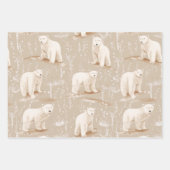 Polar Bear Christmas Winter Geschenkpapier Set (Vorderseite 2)
