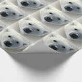 Polar Bear Christmas Wrap Paper Geschenkpapier (Ecke)