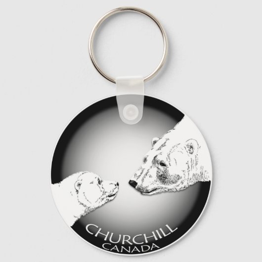 Polar Bear Chuchill Key Chain Souvenir Schlüsselan Schlüsselanhänger (Vorderseite)