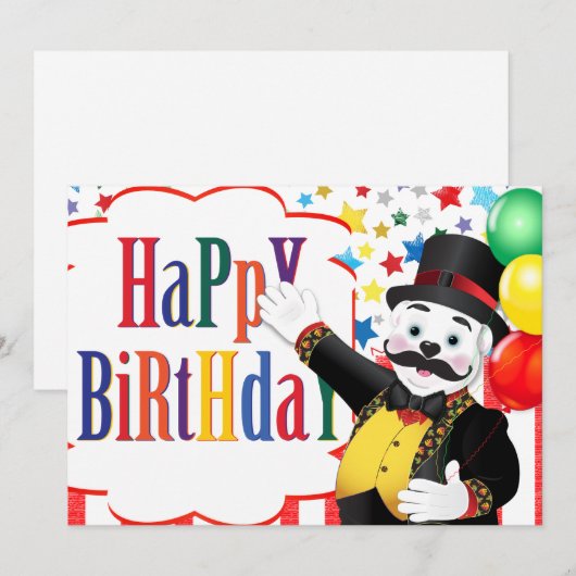Polar Bear Circus Birthday (Vorne/Hinten)