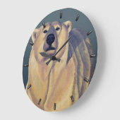 Polar Bear Clock Bären Art Wall Uhren Bärendekor (Winkel)