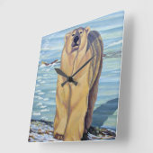 Polar Bear Clock Bären Art Wall Uhren Bärendekor (Winkel)