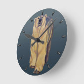 Polar Bear Clock Bären Art Wall Uhren Bärendekor (Winkel)