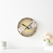 Polar Bear Clock Churchill Runde Wanduhr (Zuhause)