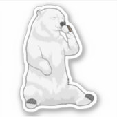 Polar bear Coffee Cup Aufkleber (Vorderseite)