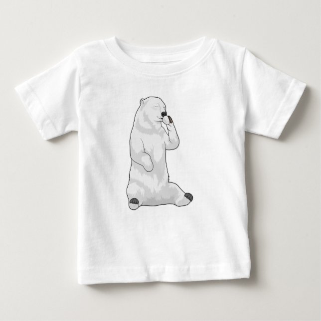 Polar bear Coffee Cup Baby T-shirt (Vorderseite)