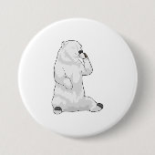 Polar bear Coffee Cup Button (Vorderseite)