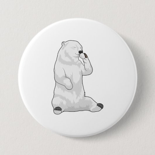 Polar bear Coffee Cup Button (Vorderseite)