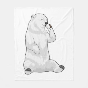 Polar bear Coffee Cup Fleecedecke
