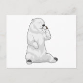 Polar bear Coffee Cup Postkarte (Vorderseite)