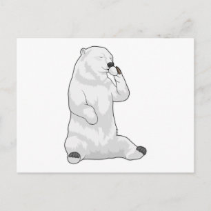 Polar bear Coffee Cup Postkarte