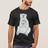 Polar bear Coffee Cup T-Shirt (Vorderseite)