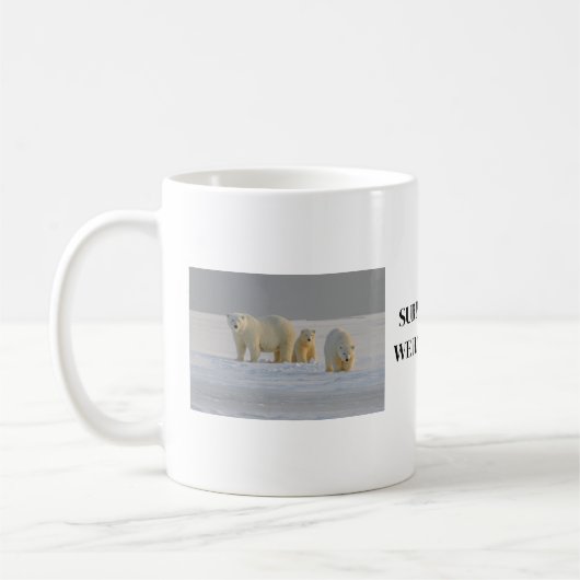 Polar bear coffee mug kaffeetasse (Links)