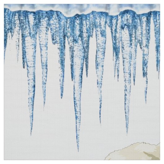 Polar Bear Cold Clouds Eisgewebe Stoff (Muster)