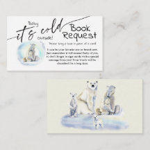 Polar Bear Cold Outdoor Book for Baby Shower Game
