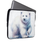 Polar Bear Cool Calm & Unaufhaltsam Laptopschutzhülle (Vorne Rechts)
