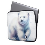 Polar Bear Cool Calm & Unaufhaltsam Laptopschutzhülle (Vorderseite Links)