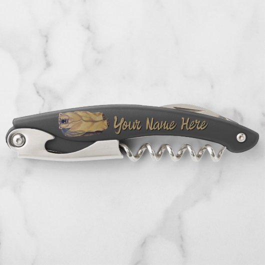 Polar Bear Corkschraube Custom Bear Art Flaschenöf Kellnermesser (Vorderseite)