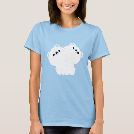 Polar Bear Couple T-Shirt (Vorderseite)