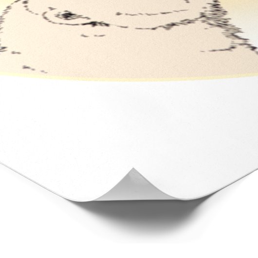 Polar Bear & Cub Art Print Wohngestaltung Poster (Ecke)