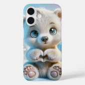 Polar Bear Cub Case-Mate iPhone Hülle (Rückseite)
