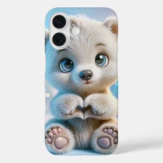 Polar Bear Cub Case-Mate iPhone Hülle (Rückseite)