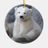 Polar Bear Cub Keramikornament (Vorne)