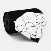 Polar Bear & Cub Krawatte Wildlife Krawatte / Neck (Gerollt)