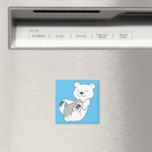 Polar Bear Cub Magnet (In Situ (Geschirrspüler))