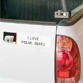 Polar Bear Cub Painting - Original Wildlife Art Autoaufkleber (Auf Lkw)