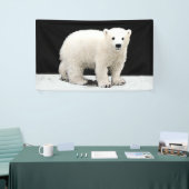 Polar Bear Cub Painting - Original Wildlife Art Banner (Messeveranstaltung)