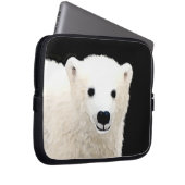 Polar Bear Cub Painting - Original Wildlife Art Laptopschutzhülle (Vorne Rechts)
